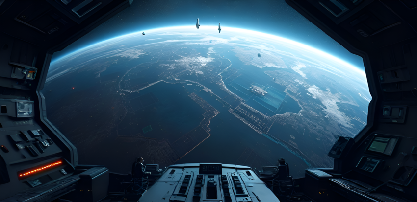massive spaceship